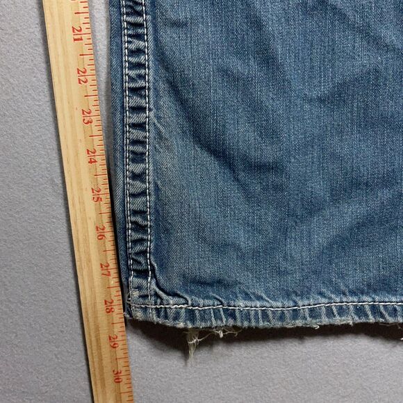 BKE Buckle Jeans Men 34R Tyler Straight Leg Destroyed Distressed Stretch‎ Denim - Picture 9 of 15